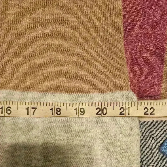 NWT A New Day Womens Multicolored Striped Mock Turtleneck Sweater Size XS - Picture 7 of 9